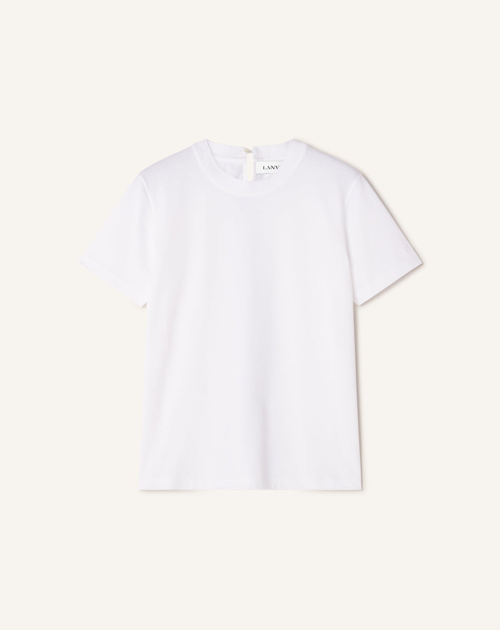 COTTON T-SHIRT WITH RIBBON DETAIL