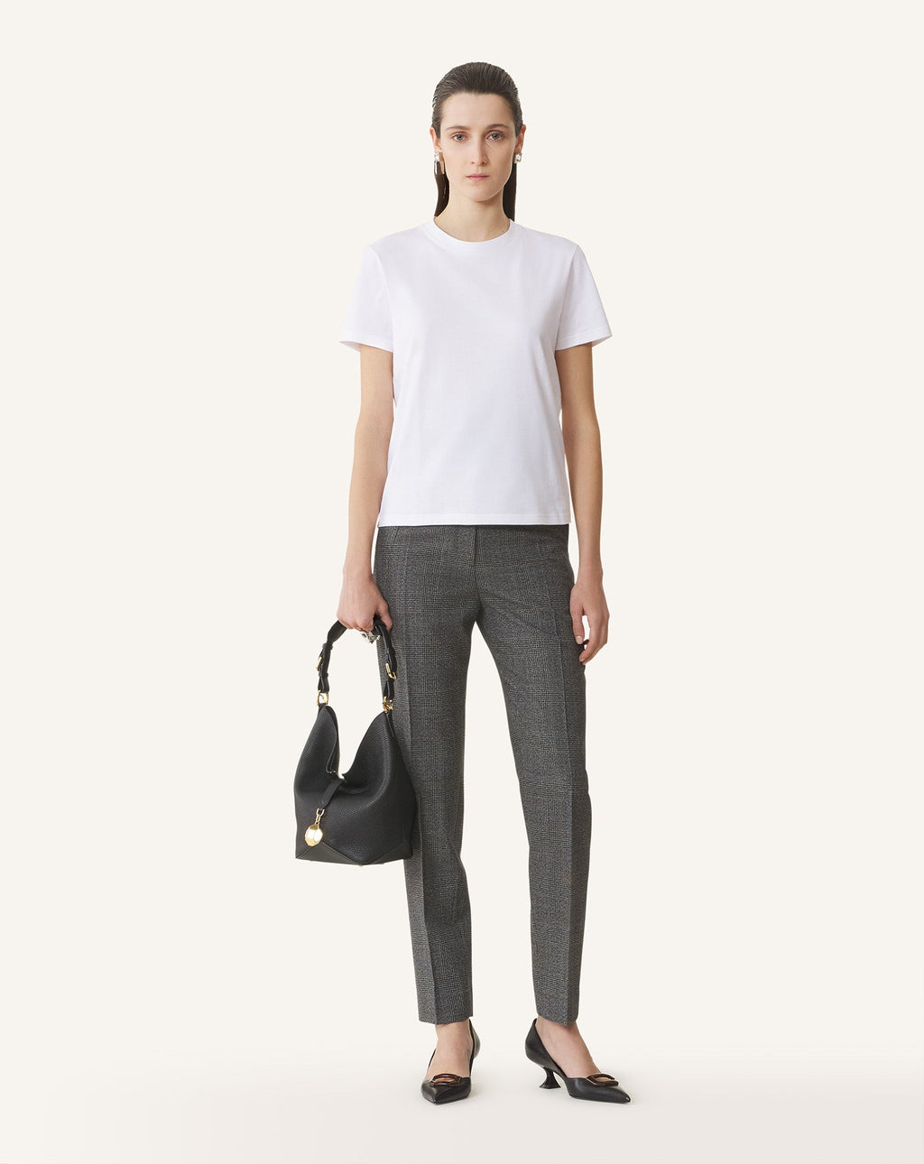 COTTON T-SHIRT WITH RIBBON DETAIL