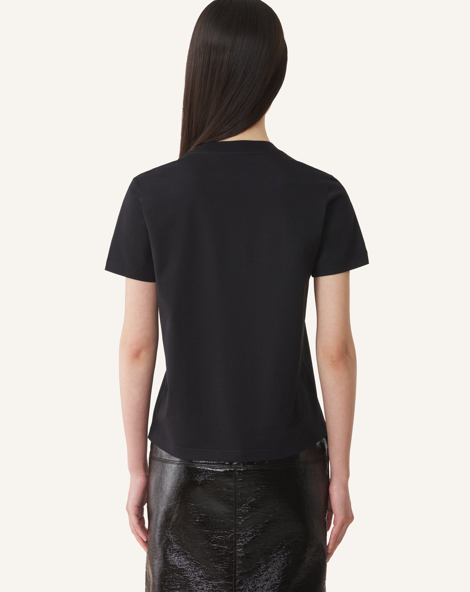 MOTHER AND DAUGHTER EMBROIDERED JERSEY T-SHIRT
