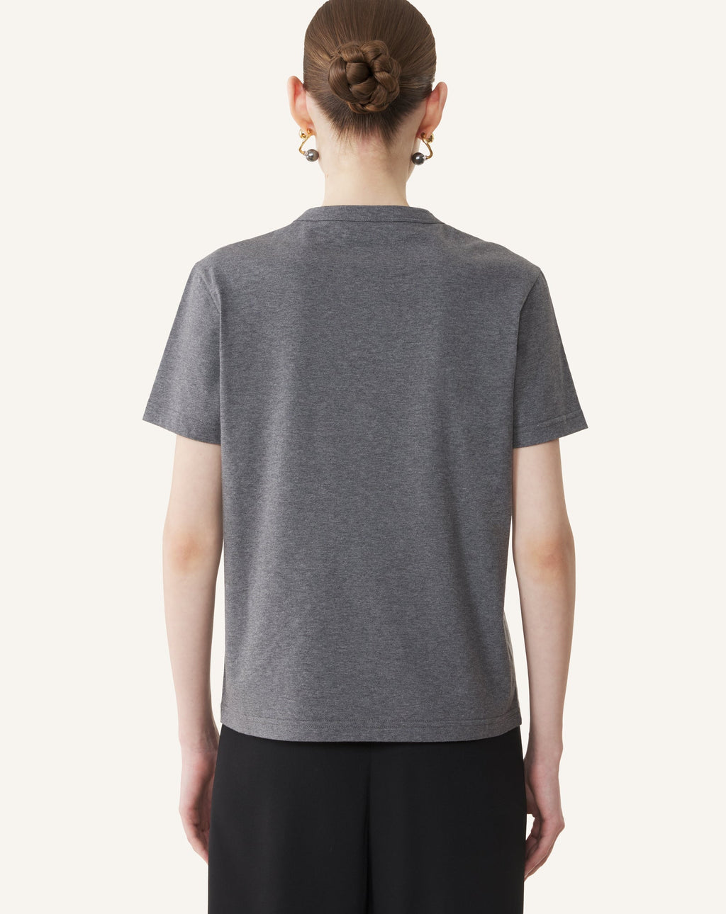 MOTHER AND DAUGHTER EMBROIDERED JERSEY T-SHIRT