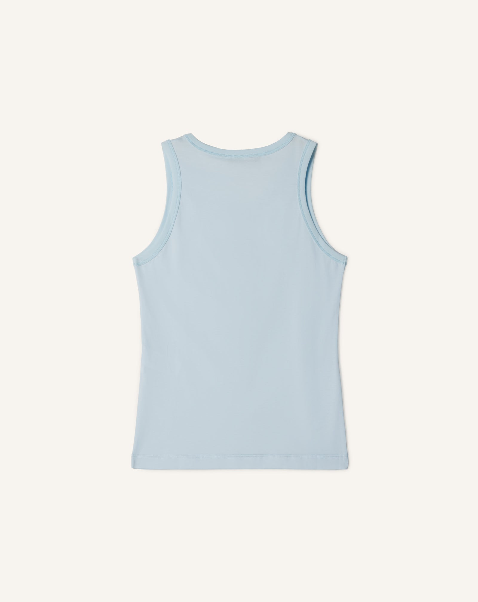MOTHER AND CHILD EMBROIDERED COTTON JERSEY TANK TOP