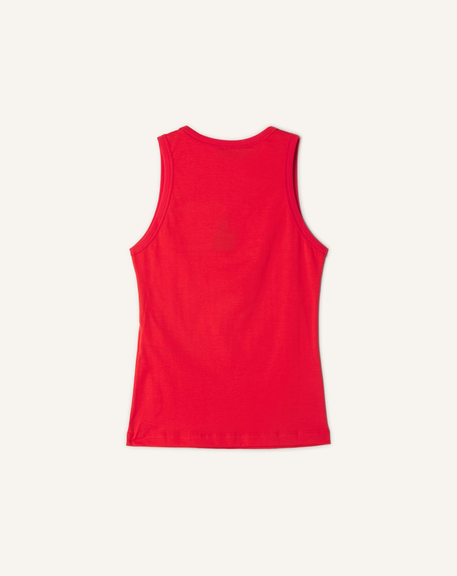 MOTHER AND CHILD EMBROIDERED COTTON JERSEY TANK TOP