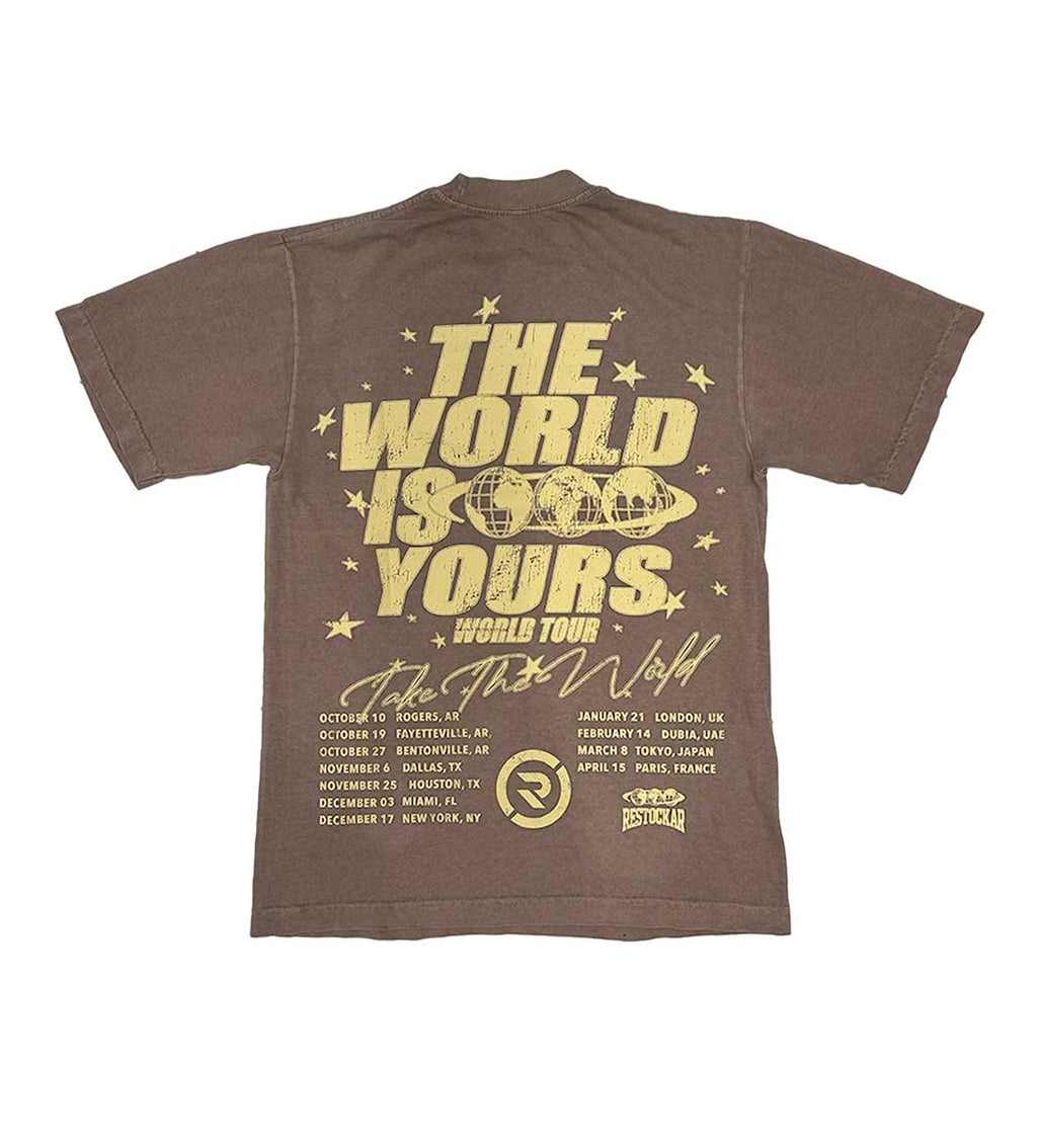 Restock AR The World Is Yours Tee Brown