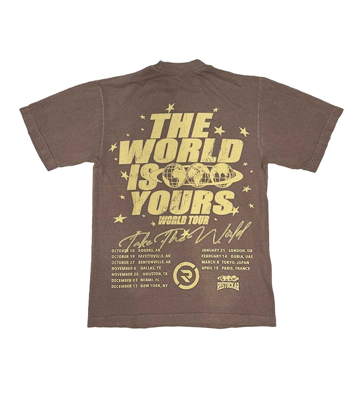 Restock AR The World Is Yours Tee Brown