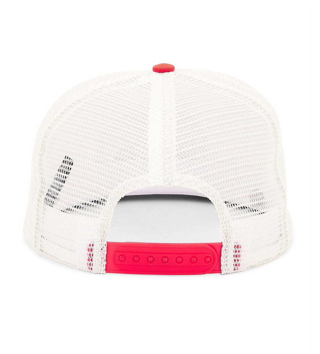 Rhude Patch Trucker Hat Off-White/Red