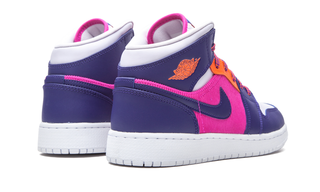 Air Jordan 1 Mid GS "Fire Pink" 555112 602
