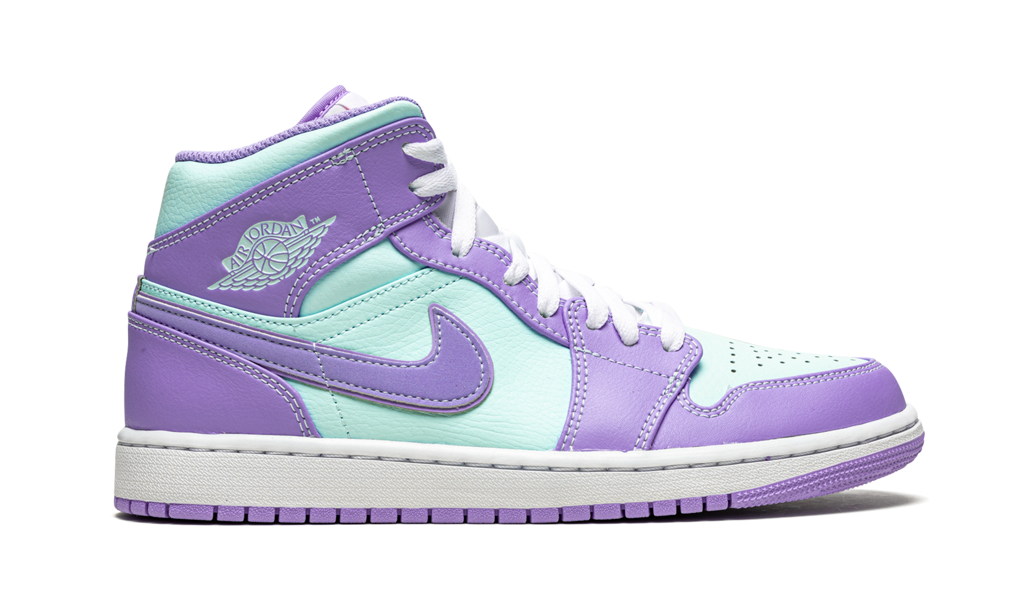 Air Jordan 1 Mid "Purple Pulse / Glacier Blue" 554724 500