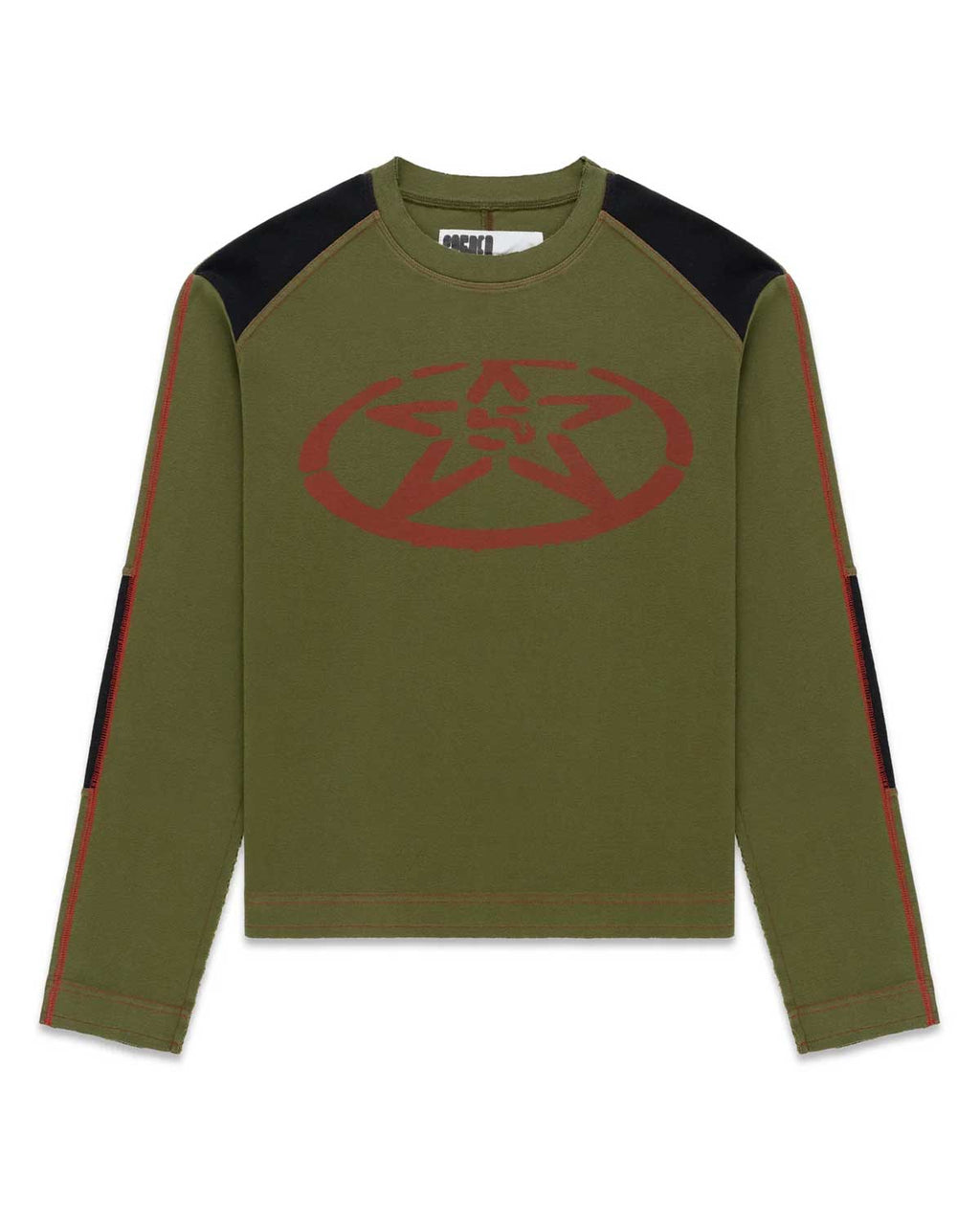 Sp5der Service L/S Tee Chive Green