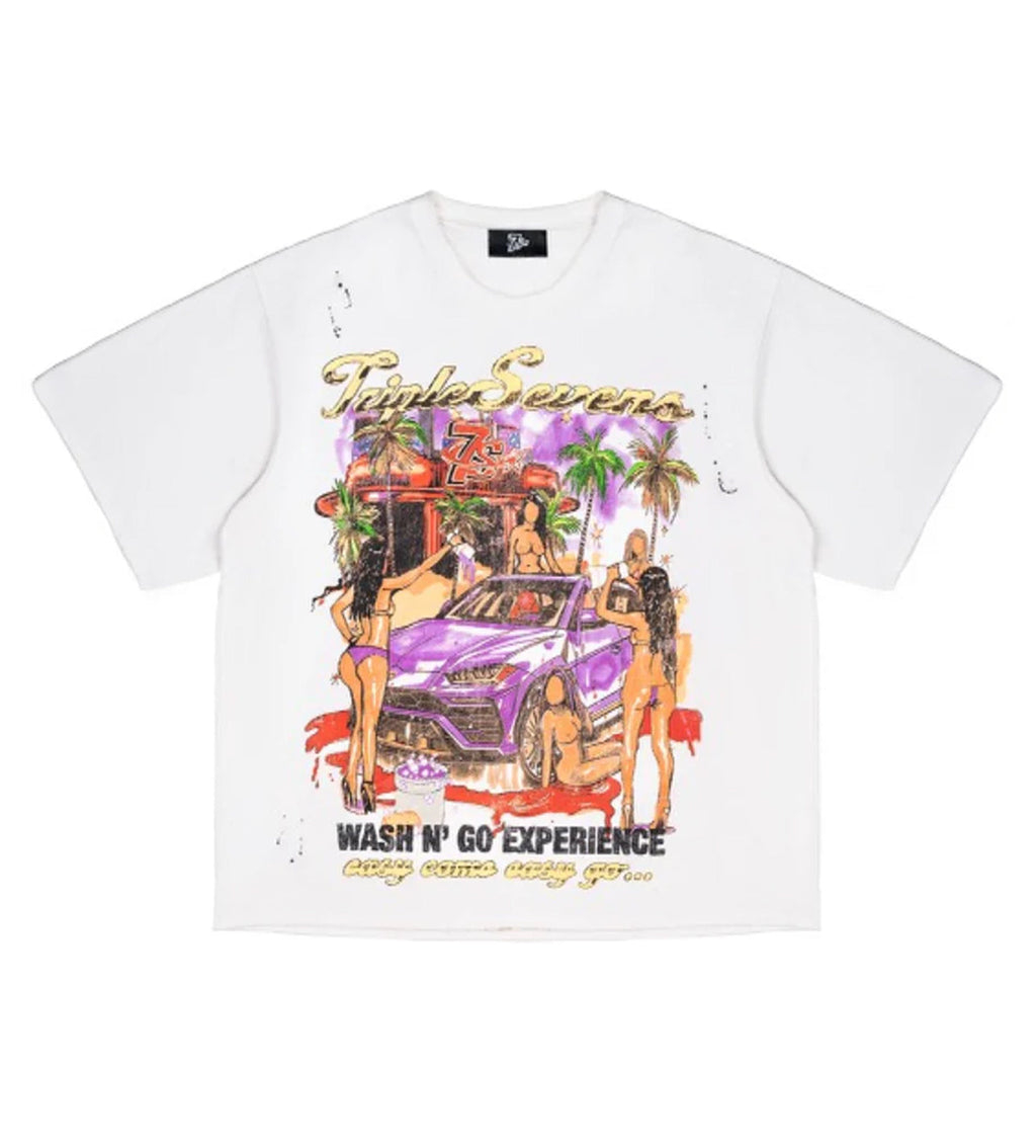 Triple Sevens Wash & Go Tee White
