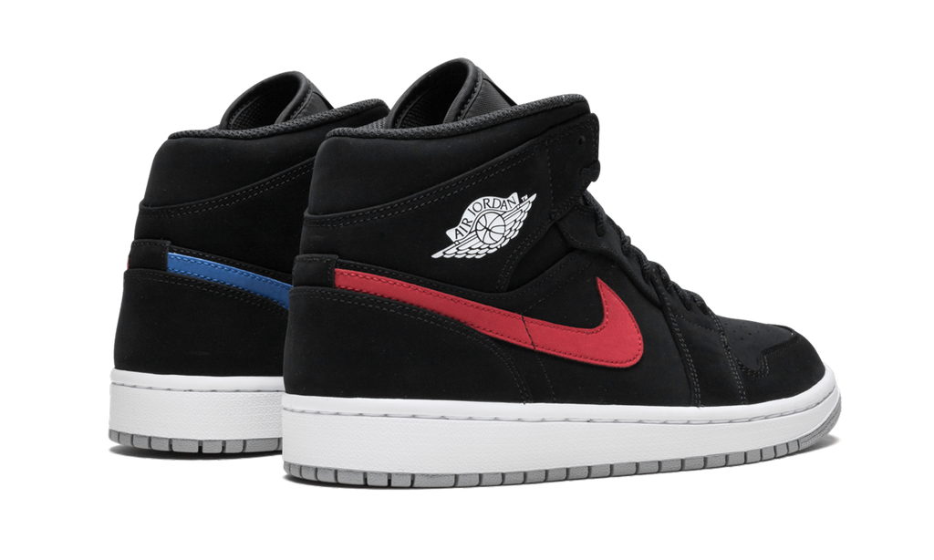 Air Jordan 1 Mid "Multicolor Swoosh Black" 554724 065
