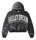 Vale Forever Paint Zip Up Hoodie Black
