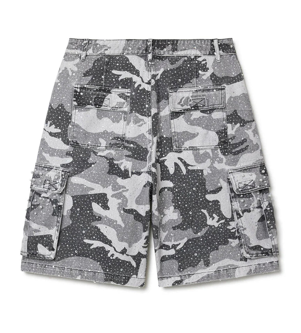 Vale Forever Winter Soulja Crystal Snow Camo Jean Jorts