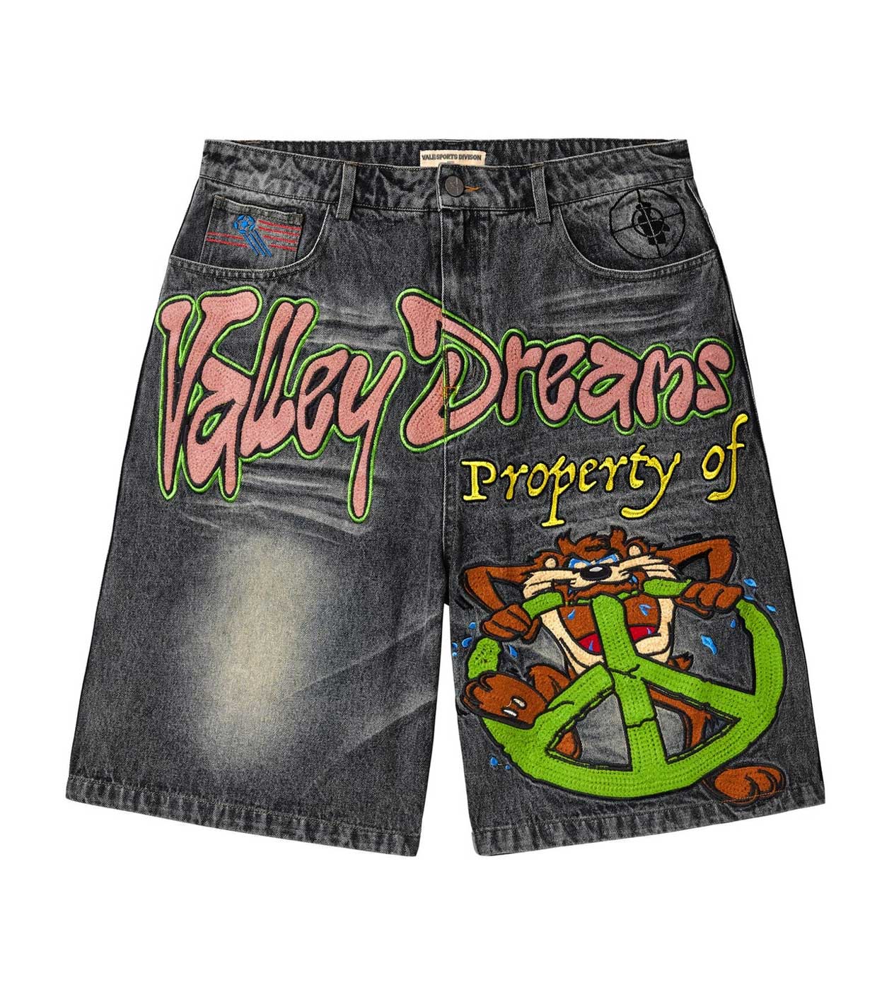 Vale Forever Taz Jean Shorts Black