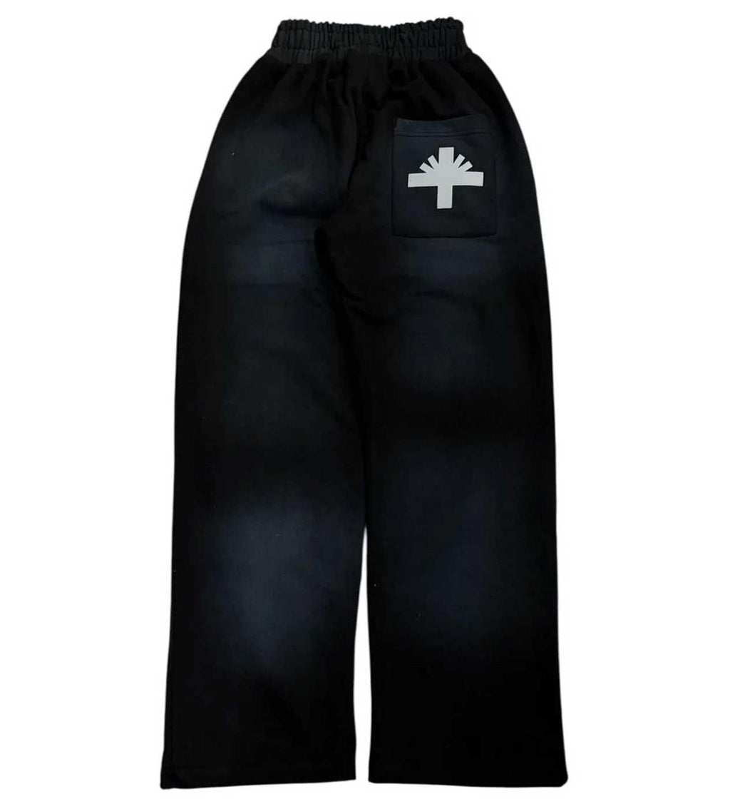 Vertabrae Logo Sweatpants Black/White