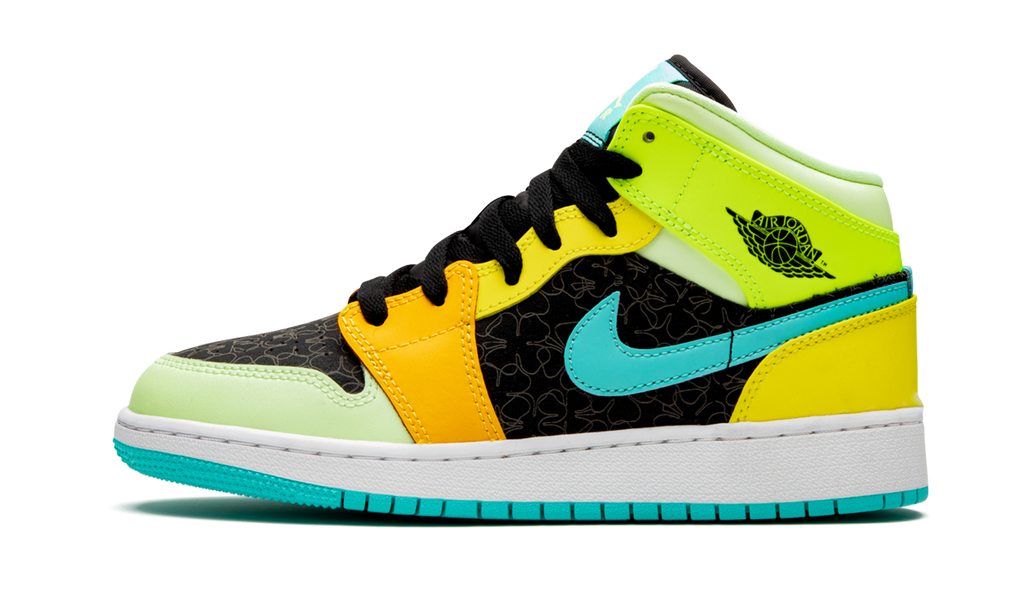 Air Jordan 1 Mid SE GS "Four Leaf Clover" BQ6931 037