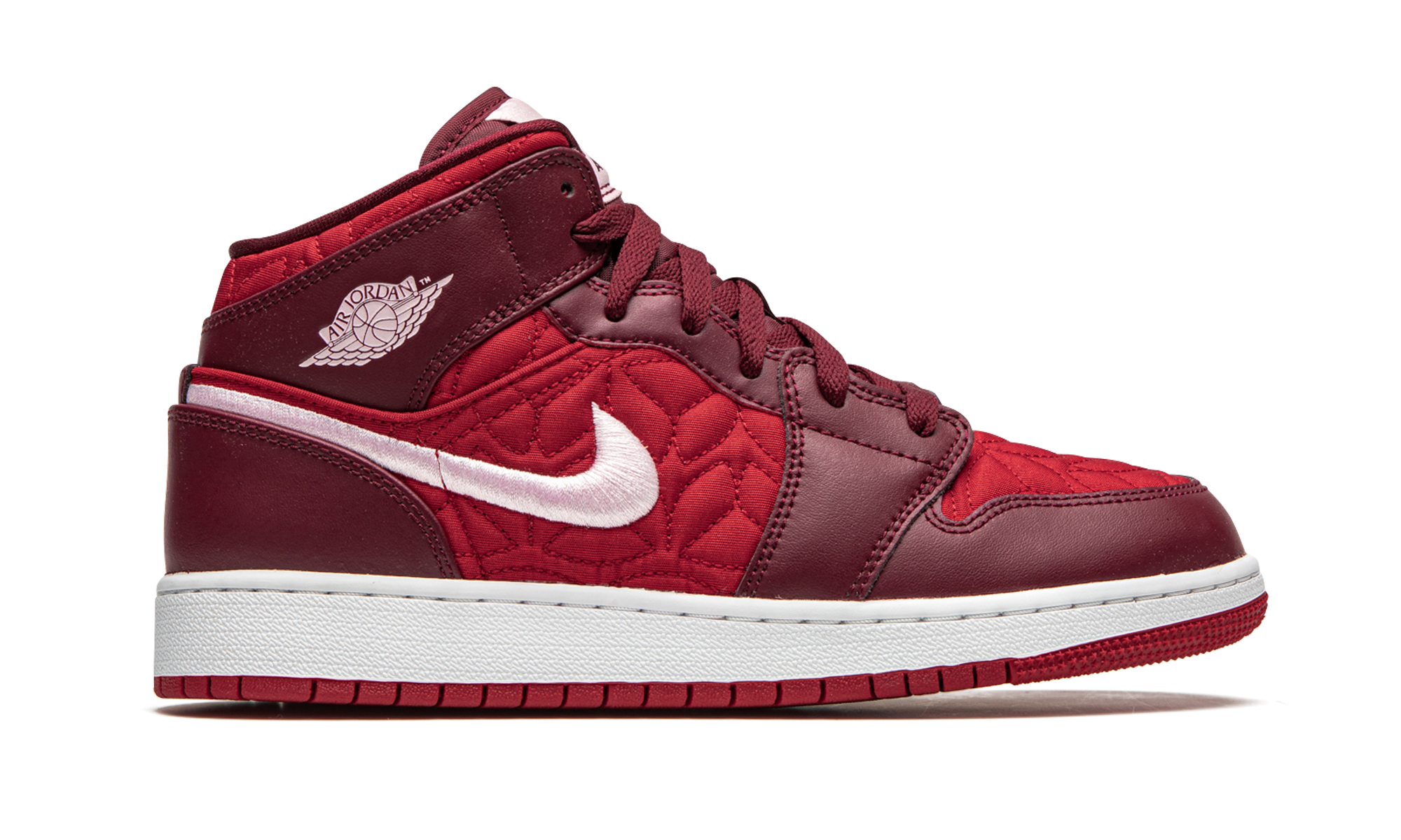 Air Jordan 1 Mid SE GS "Red Quilt" AV5174 600