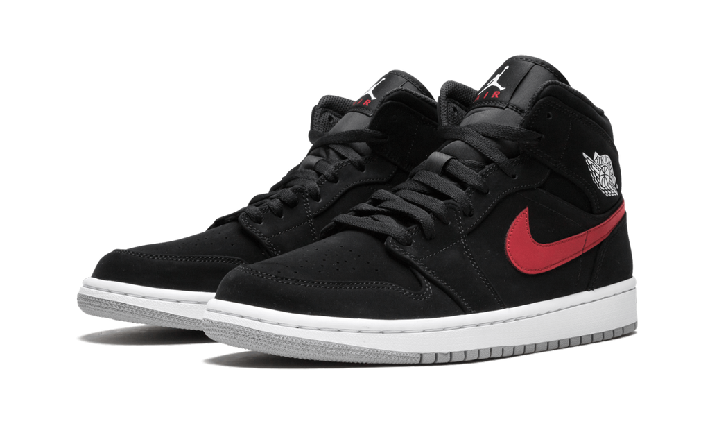 Air Jordan 1 Mid "Multicolor Swoosh Black" 554724 065