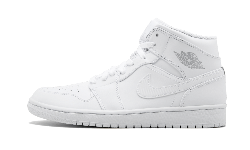 Air Jordan 1 Mid "White / Pure Platinum" 554724 104