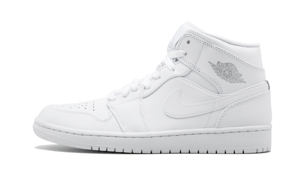 Air Jordan 1 Mid "White / Pure Platinum" 554724 104