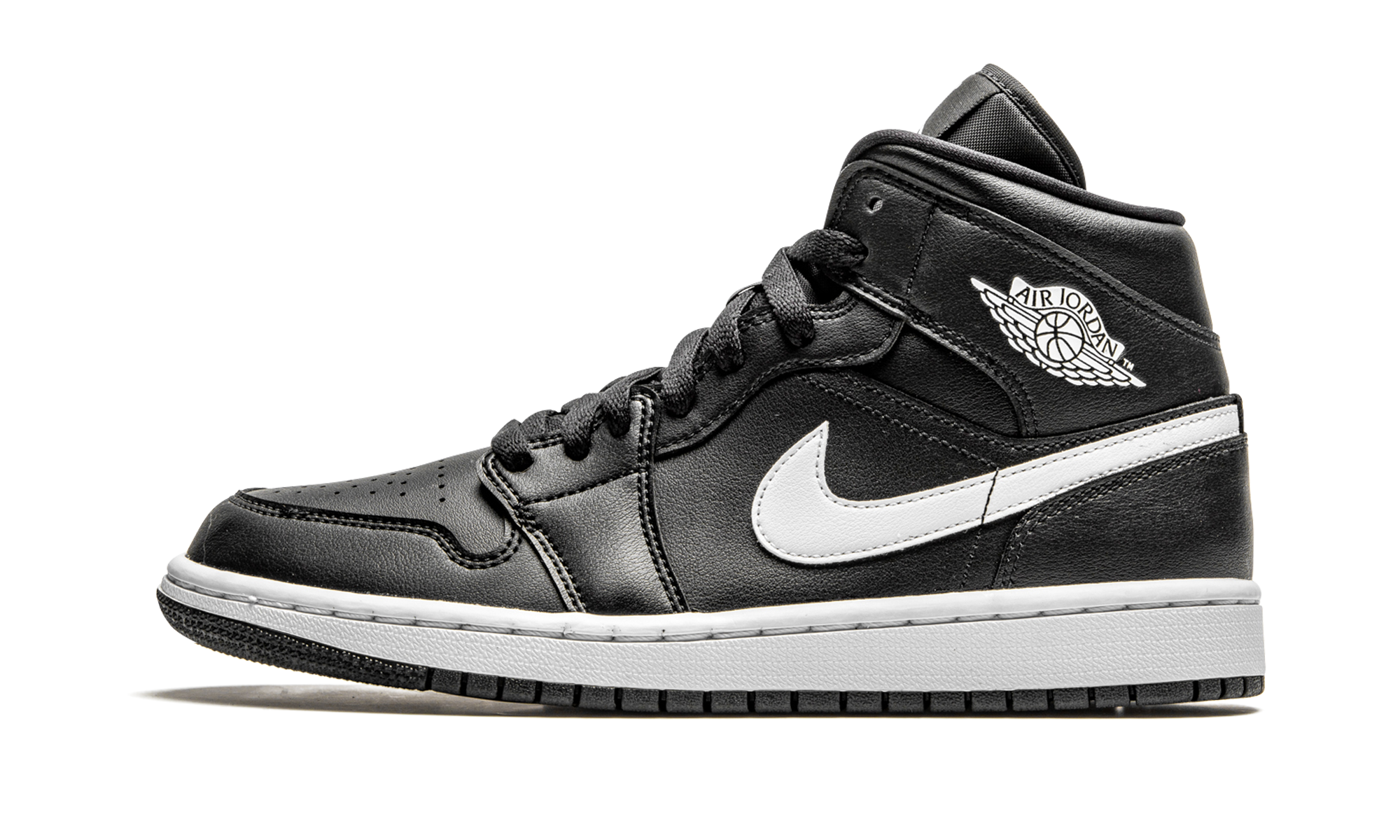 AIR JORDAN 1 MID WMNS "Black / White" BQ6472 011