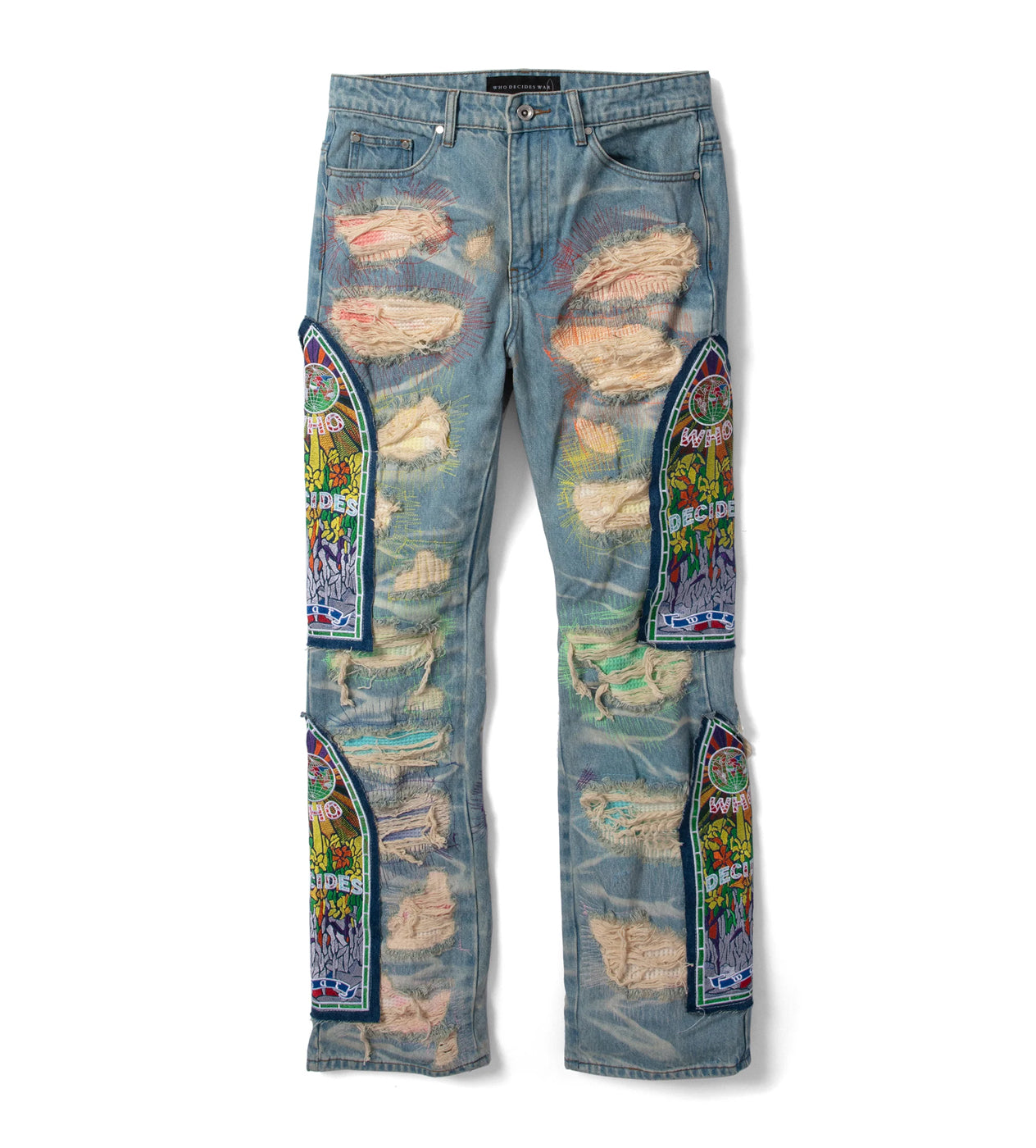 Who Decides War ROYGBIV Fusion Denim Sky Blue/Multi