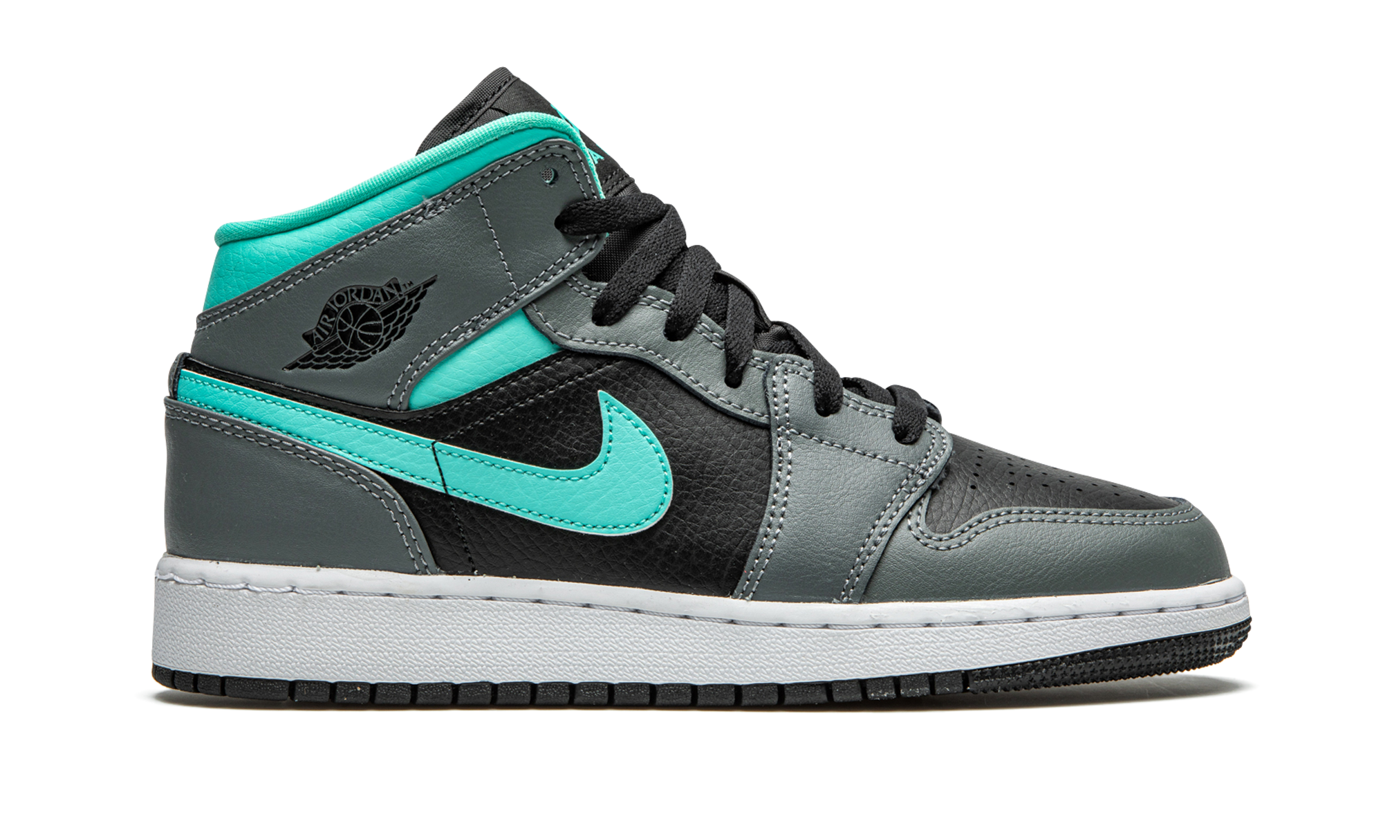 Air Jordan 1 Mid GS "Grey / Aqua" 554725 063