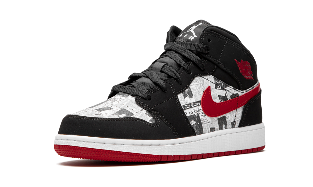 Air Jordan 1 MID SE GS "Newspaper" BQ6931 061