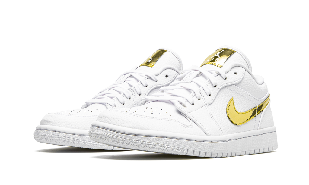 AIR JORDAN 1 Low SE WMNS "White Metallic Gold" CZ4776 100