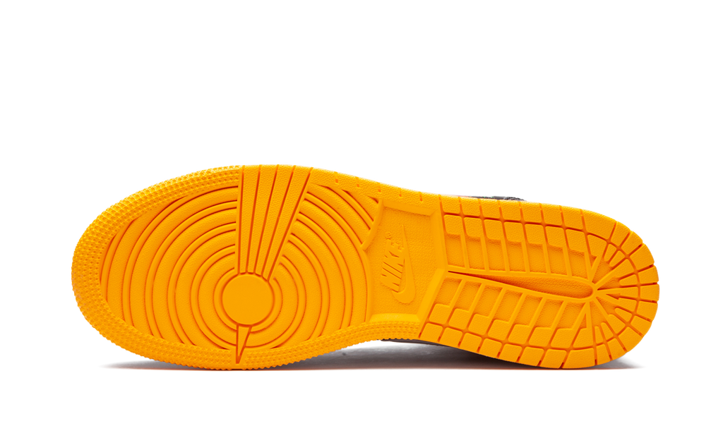 Air Jordan 1 Mid GS "Black / Laser Orange" 555112 003
