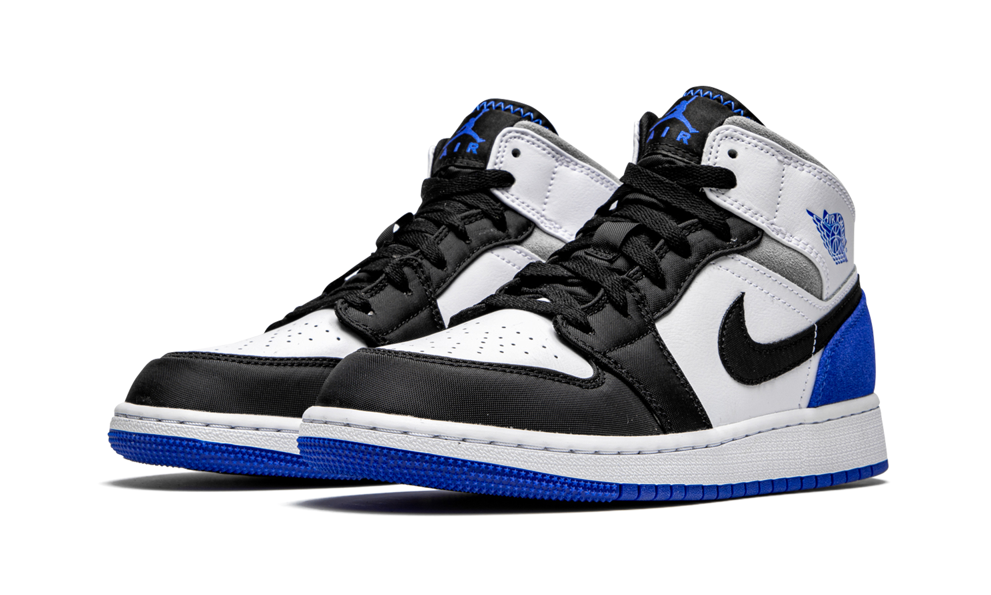 Air Jordan 1 Mid GS "Royal White" BQ6931 102