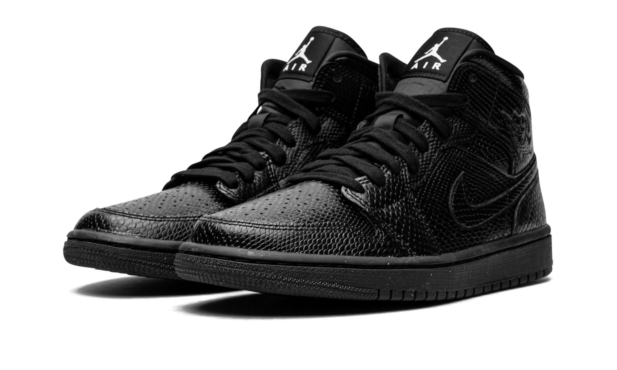 AIR JORDAN 1 MID WMNS "Black Snakeskin" BQ6472 010