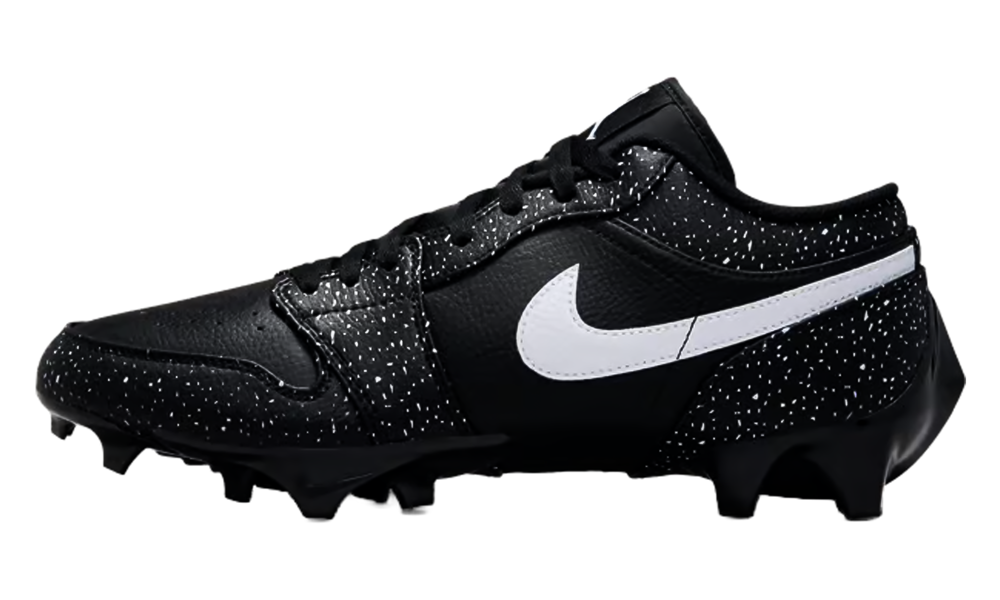 Air Jordan 1 Low Cleat TD "Black White Splatter" FJ6245 005