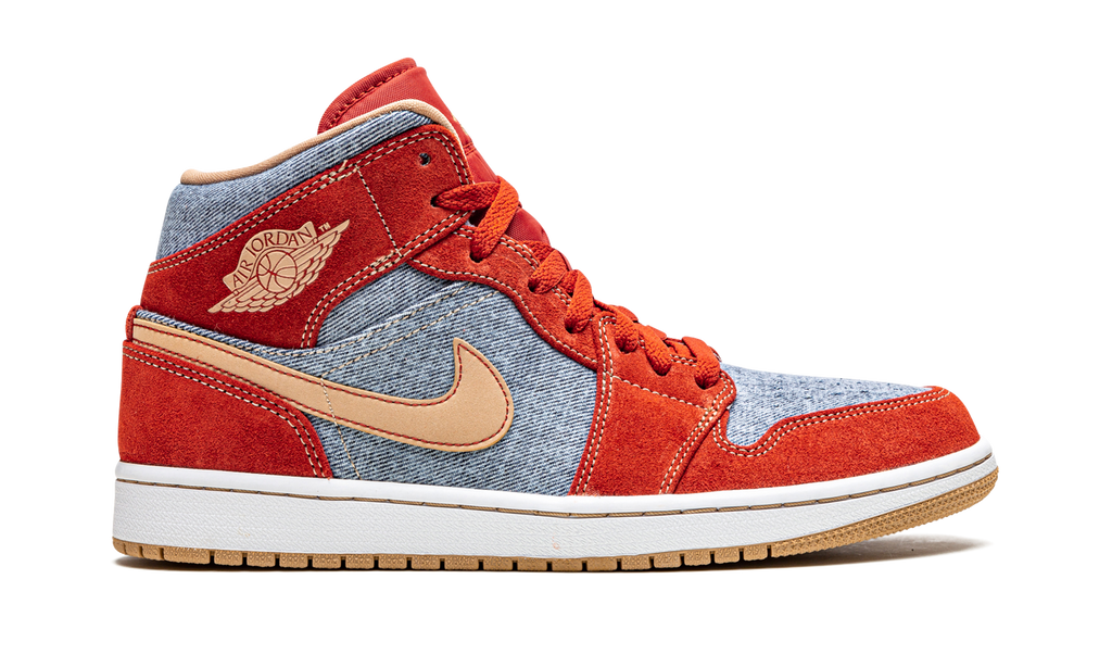 Air Jordan 1 Mid SE "Denim Red Suede" DM4352 600