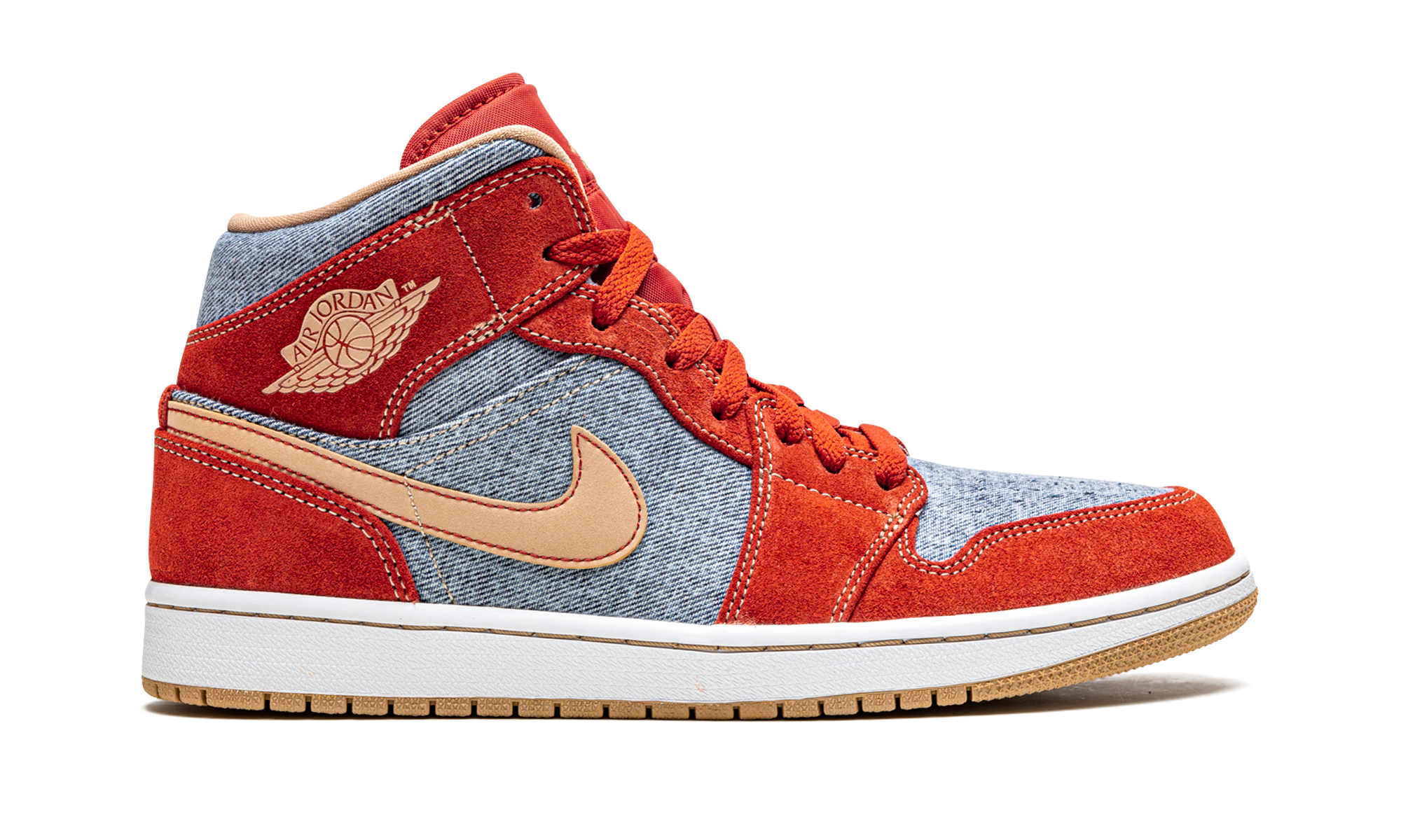 Air Jordan 1 Mid SE "Denim Red Suede" DM4352 600