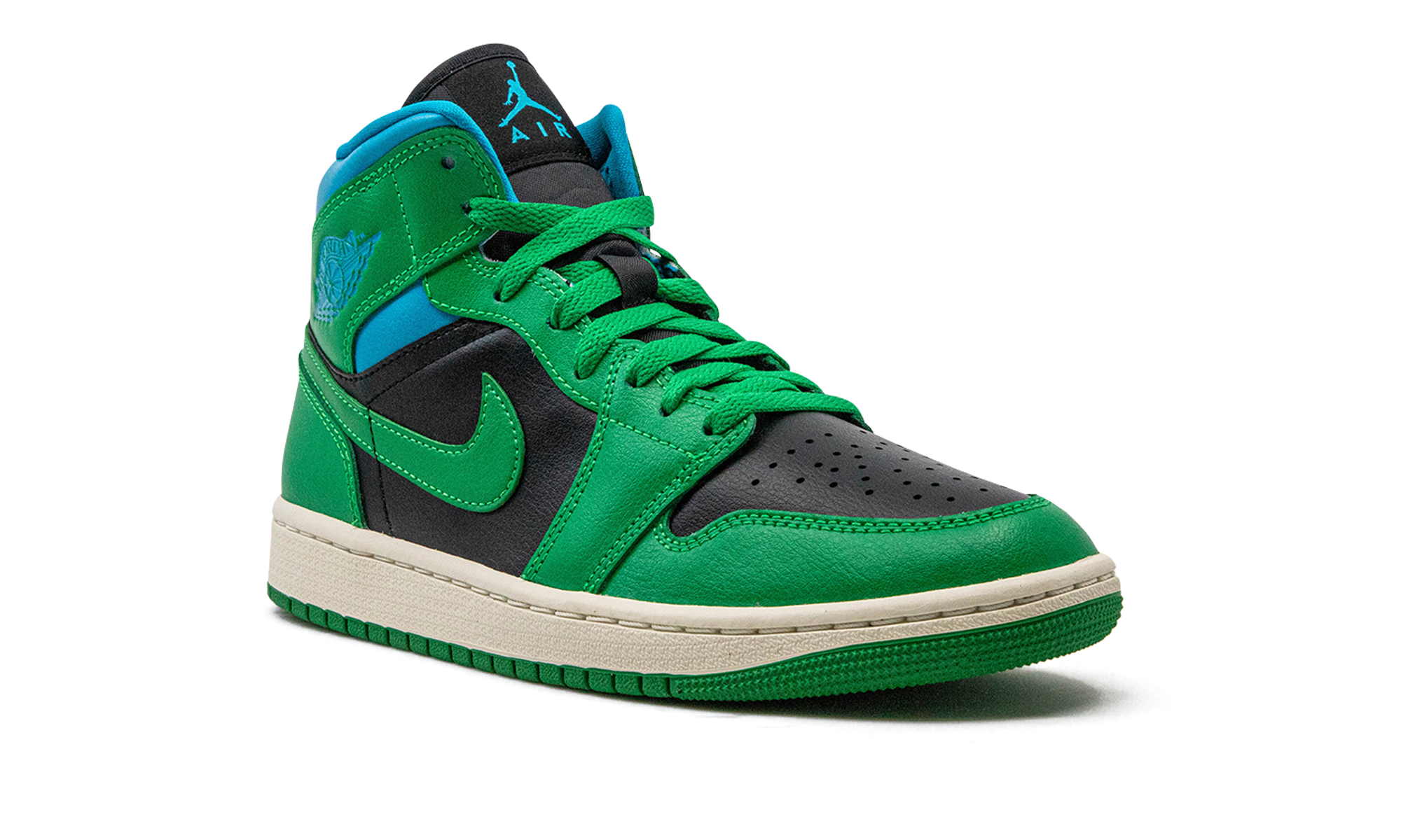 AIR JORDAN 1 MID WMNS "Lucky Green Aquatone" BQ6472 033