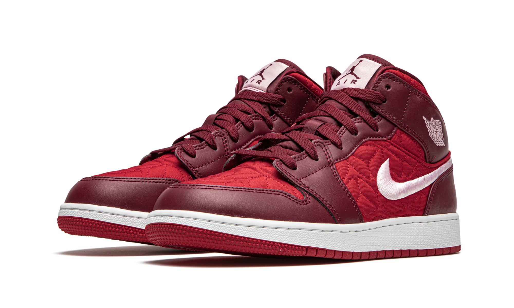 Air Jordan 1 Mid SE GS "Red Quilt" AV5174 600