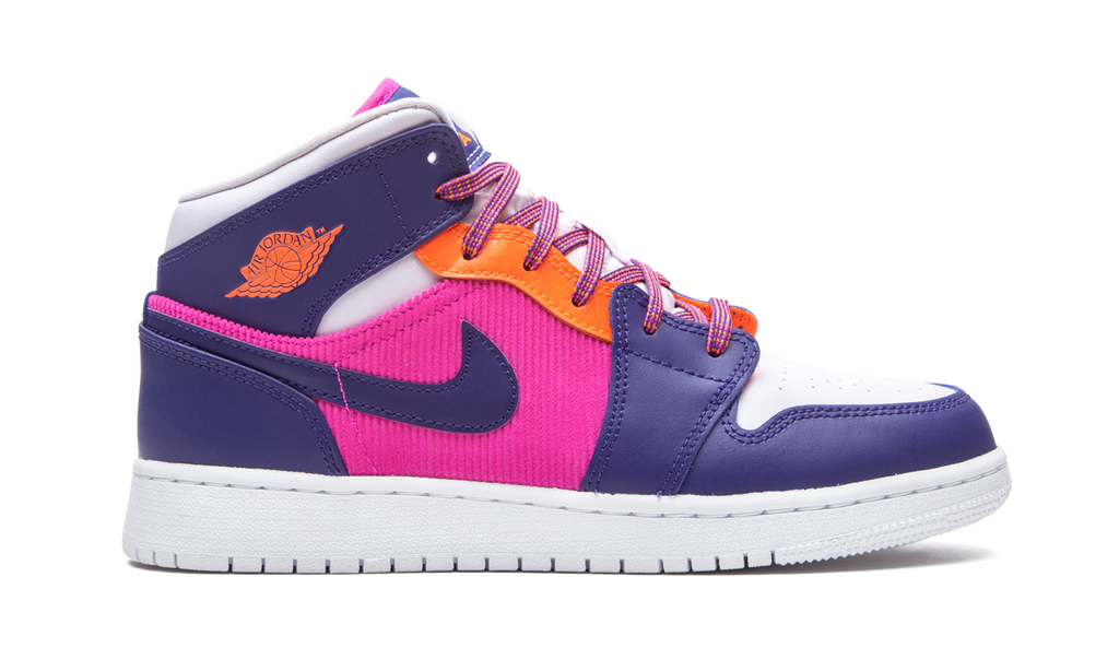 Air Jordan 1 Mid GS "Fire Pink" 555112 602