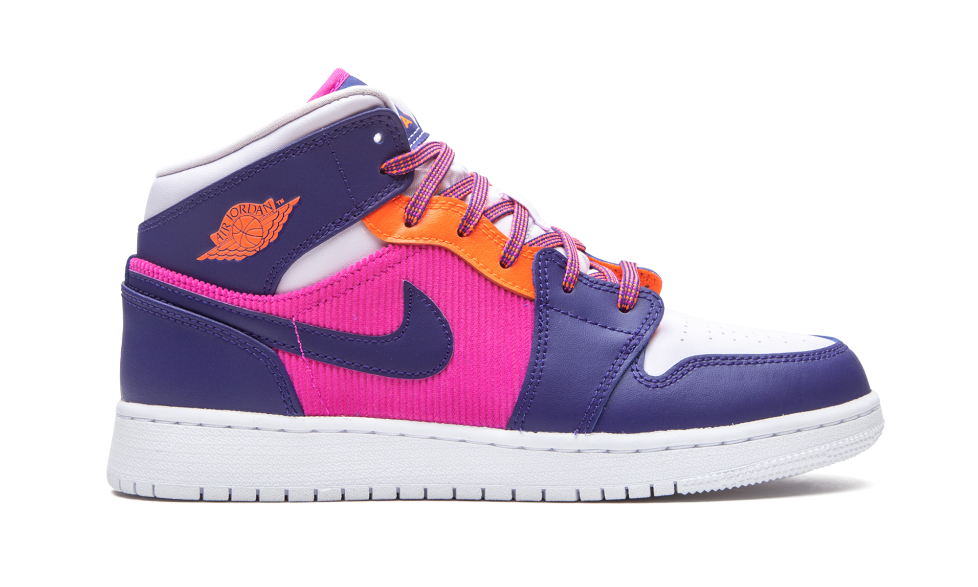 Air Jordan 1 Mid GS "Fire Pink" 555112 602