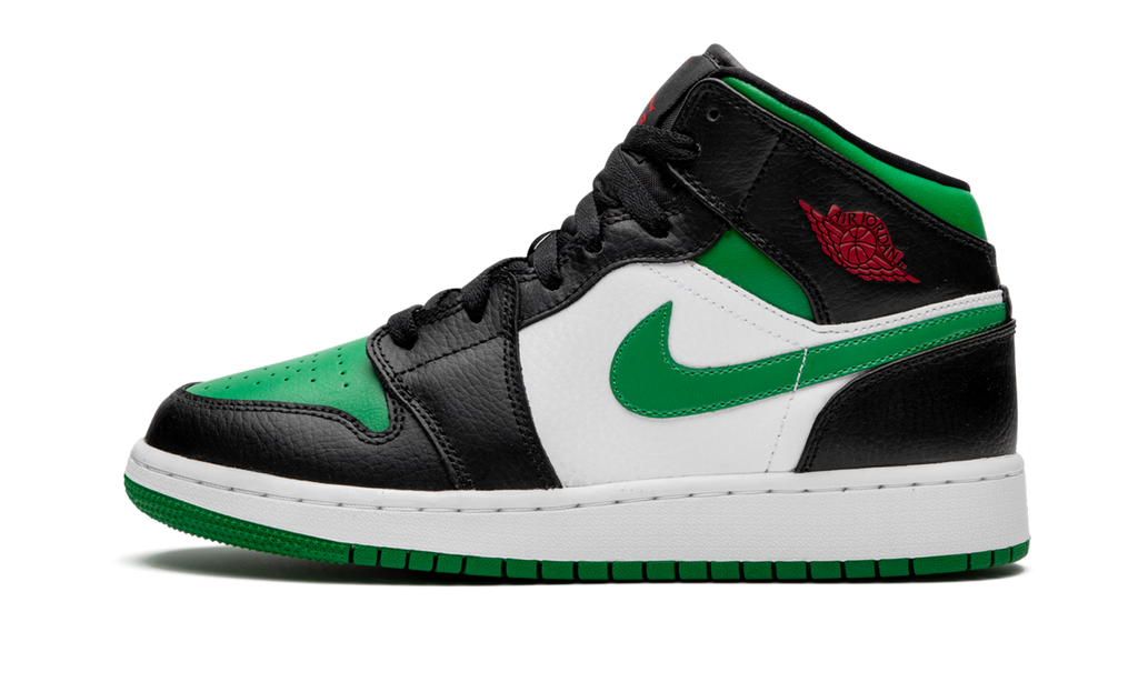 Air Jordan 1 Mid GS "Green Toe" 554725 067