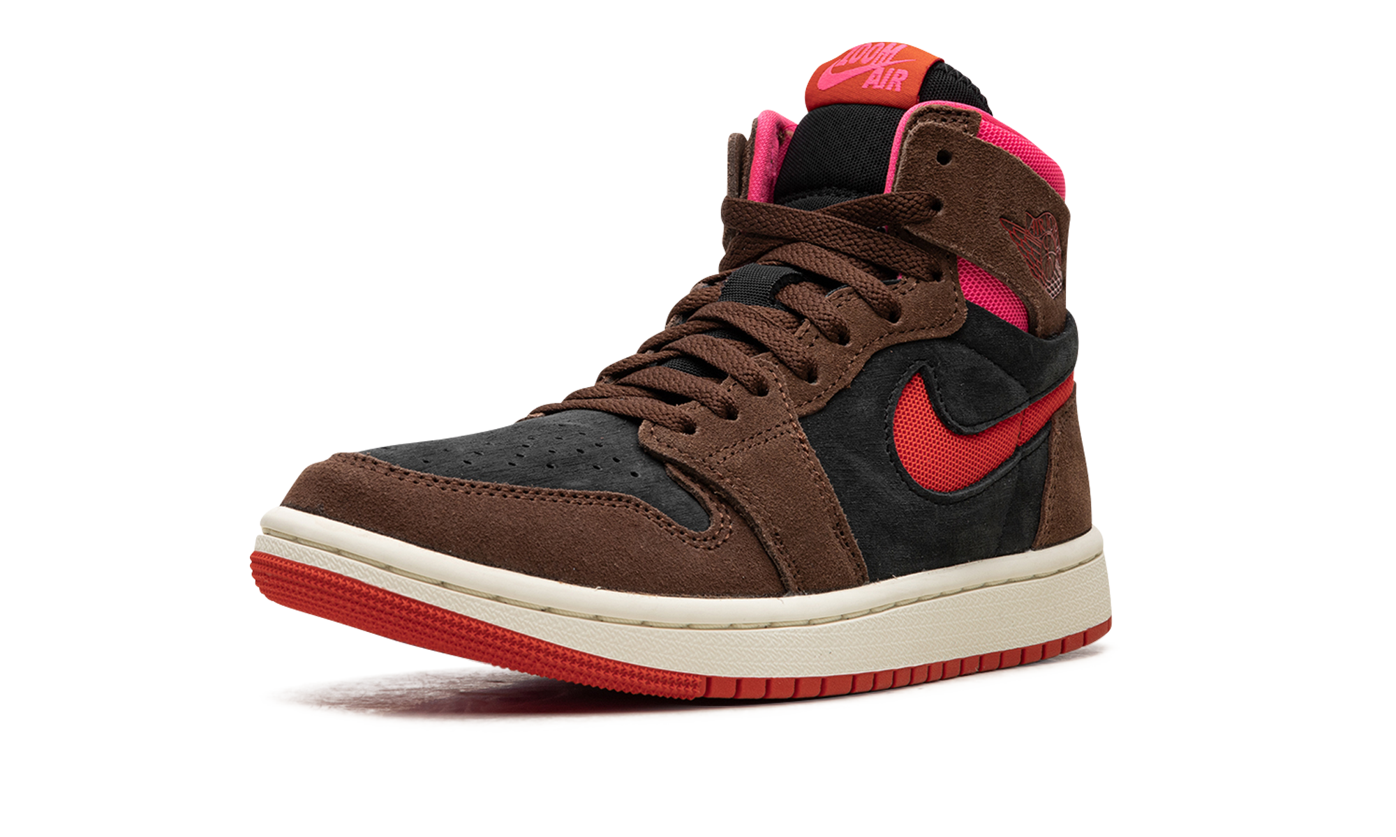 AIR JORDAN 1 ZOOM AIR CMFT WMNS "Cacao Wow/Picante Red/Black/Hyper Pink" DV1305 206