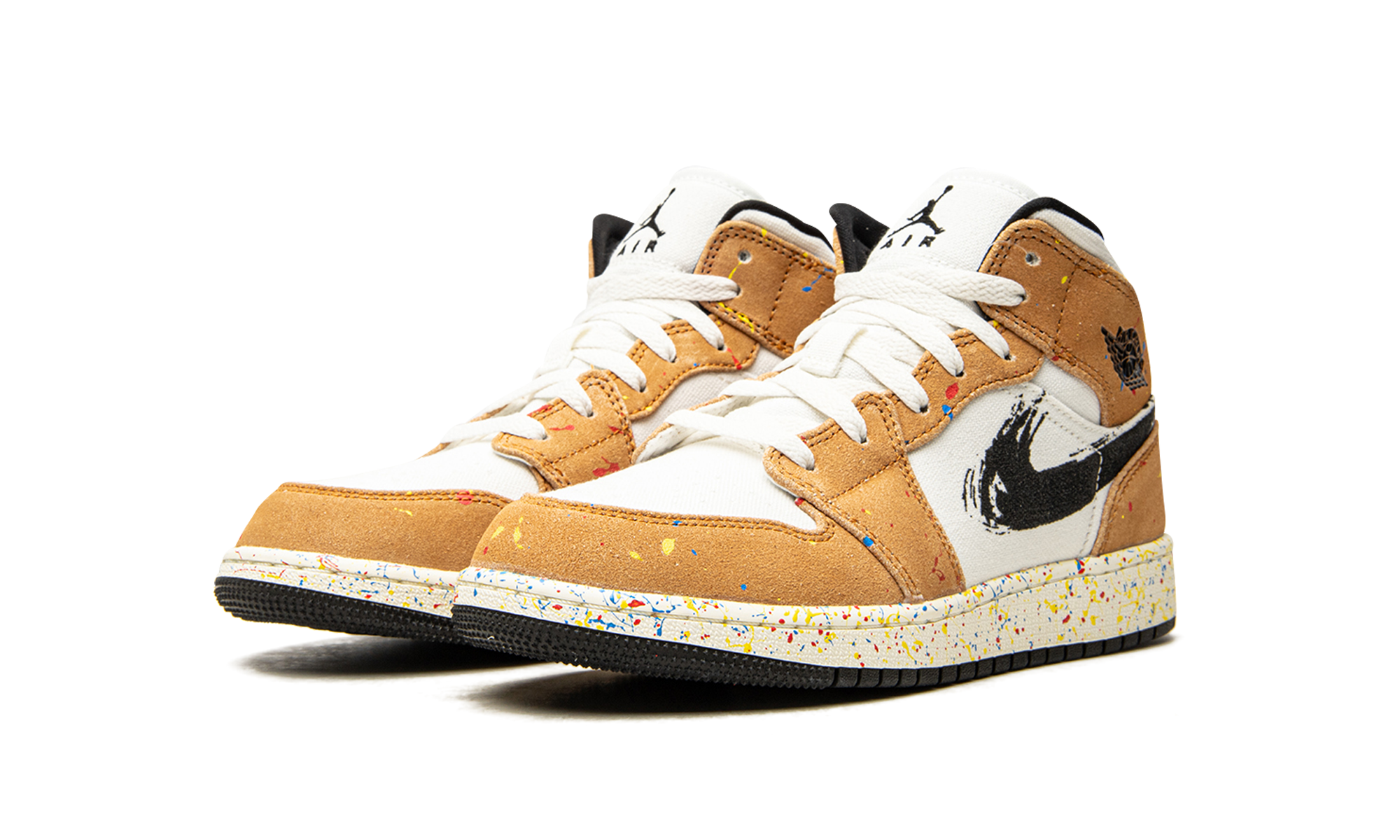 Air Jordan 1 Mid SE GS "Brushstroke" DA8006 100