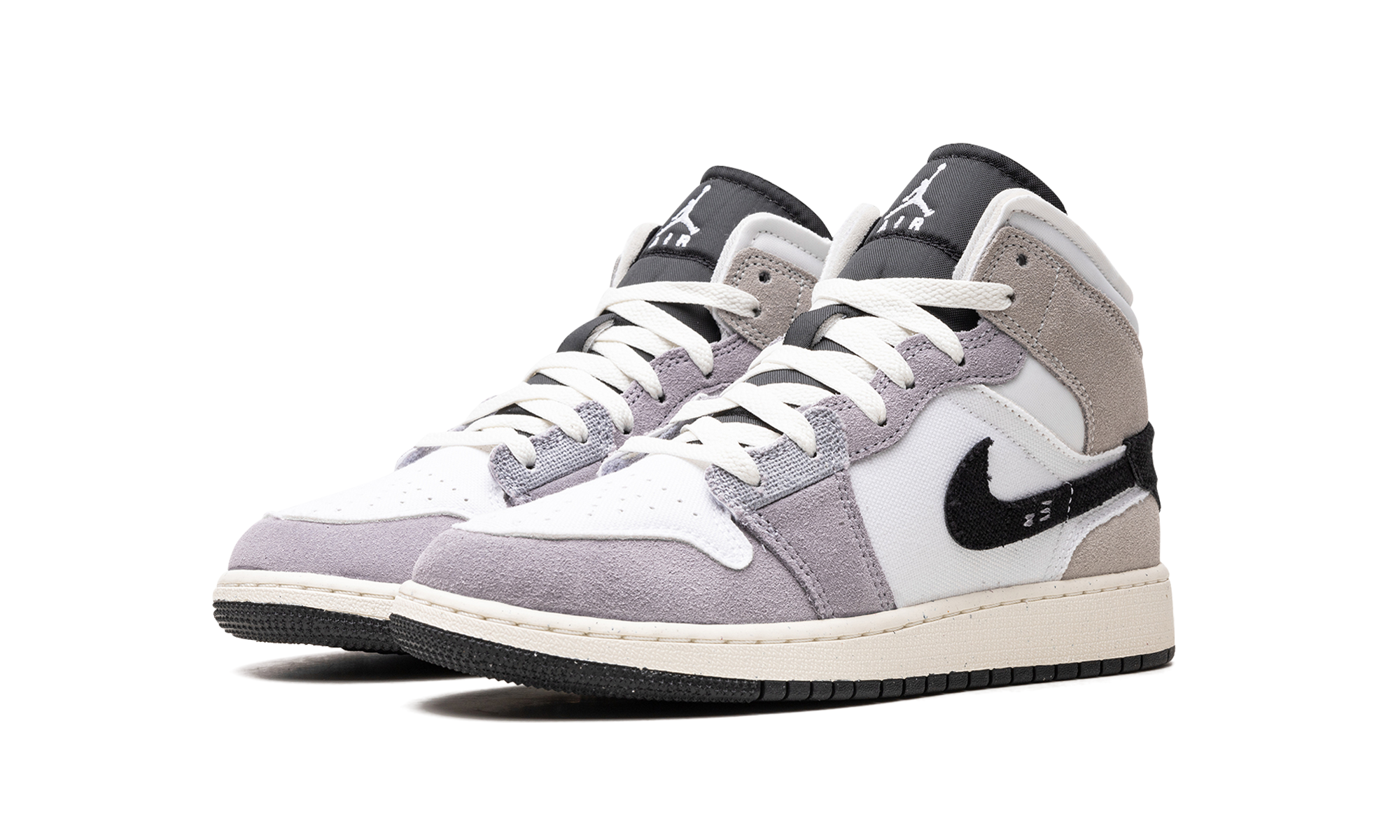 Air Jordan 1 Mid SE Craft GS "Cement Grey" FD9091 002