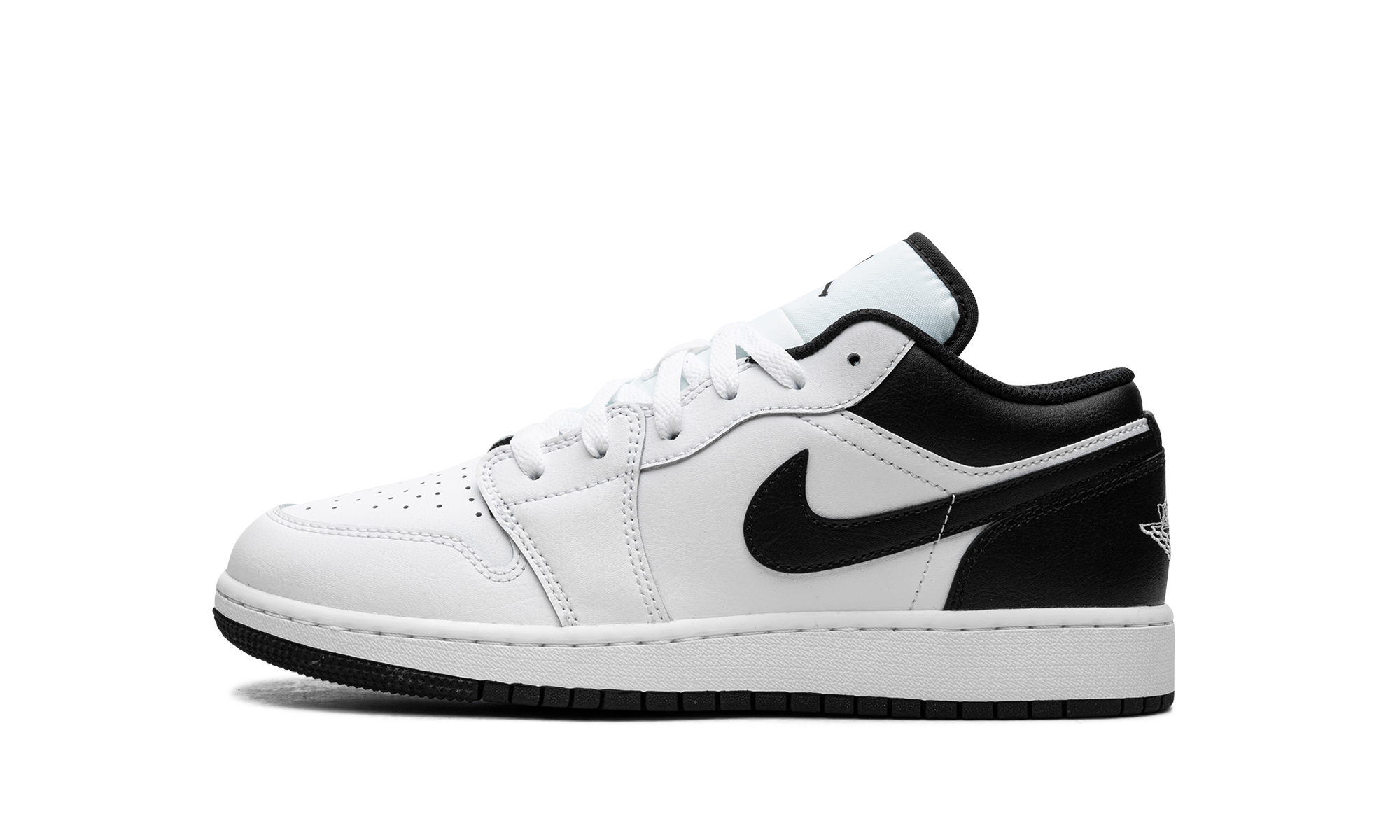 Air Jordan 1 Low GS "WHITE BLACK" 553560 132