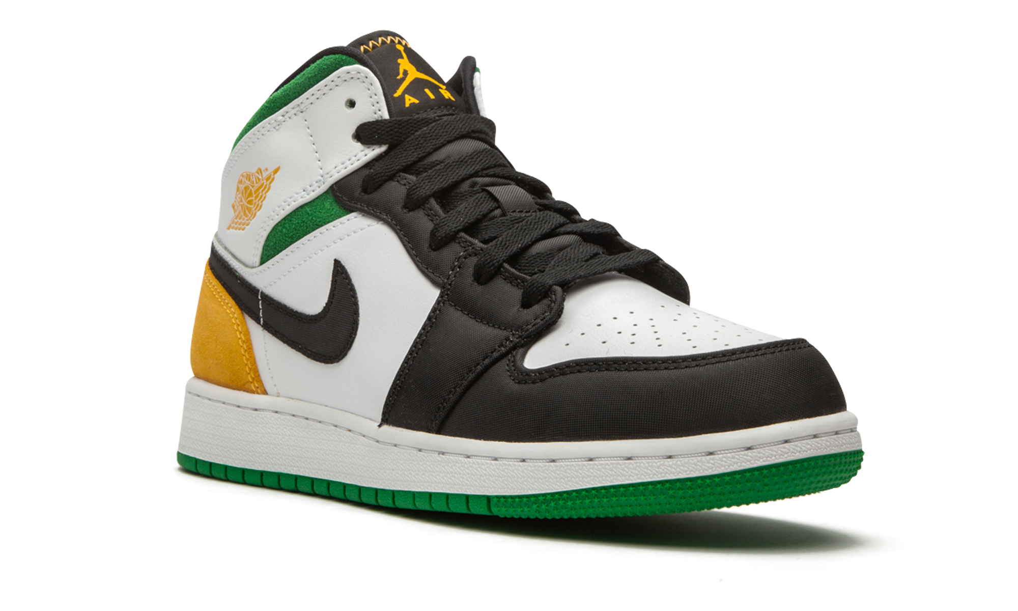 Air Jordan 1 Mid SE GS "Laser Orange / Lucky Green" BQ6931 101