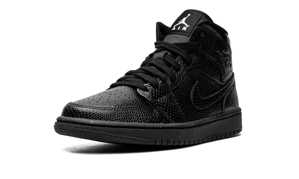 AIR JORDAN 1 MID WMNS "Black Snakeskin" BQ6472 010