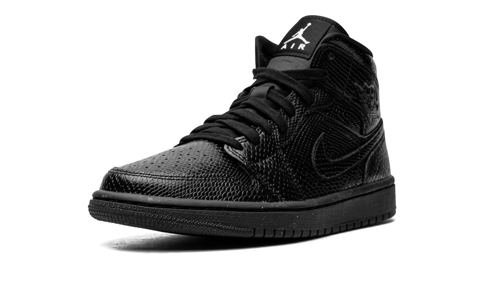 AIR JORDAN 1 MID WMNS "Black Snakeskin" BQ6472 010