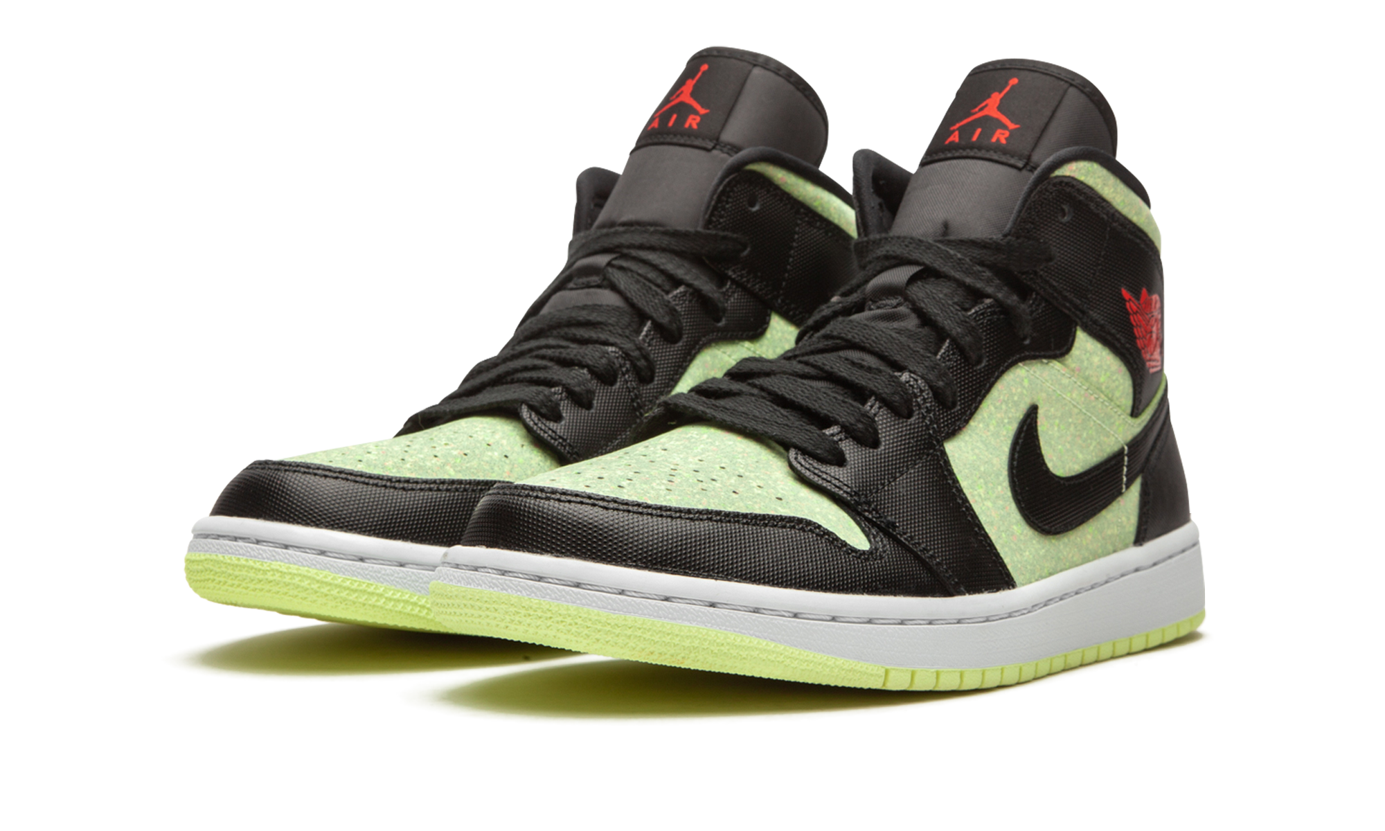 AIR JORDAN 1 MID SE WMNS "Barely Volt / Chile Red" CV5276 003