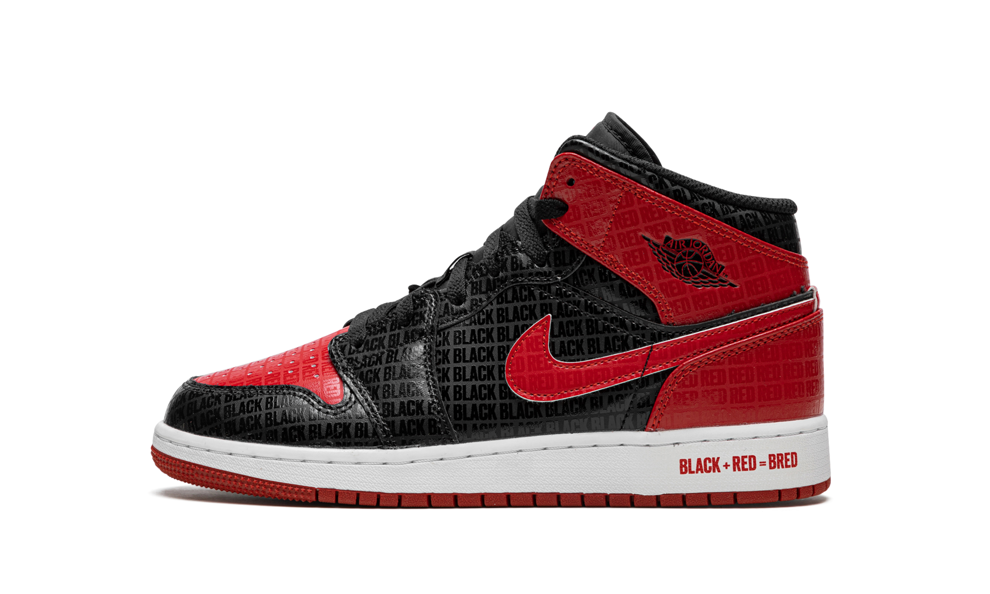 Air Jordan 1 Mid GS "Bred Text" DM9650 001