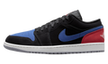 Air Jordan 1 Low "Black True Blue Summit White" 553558 049