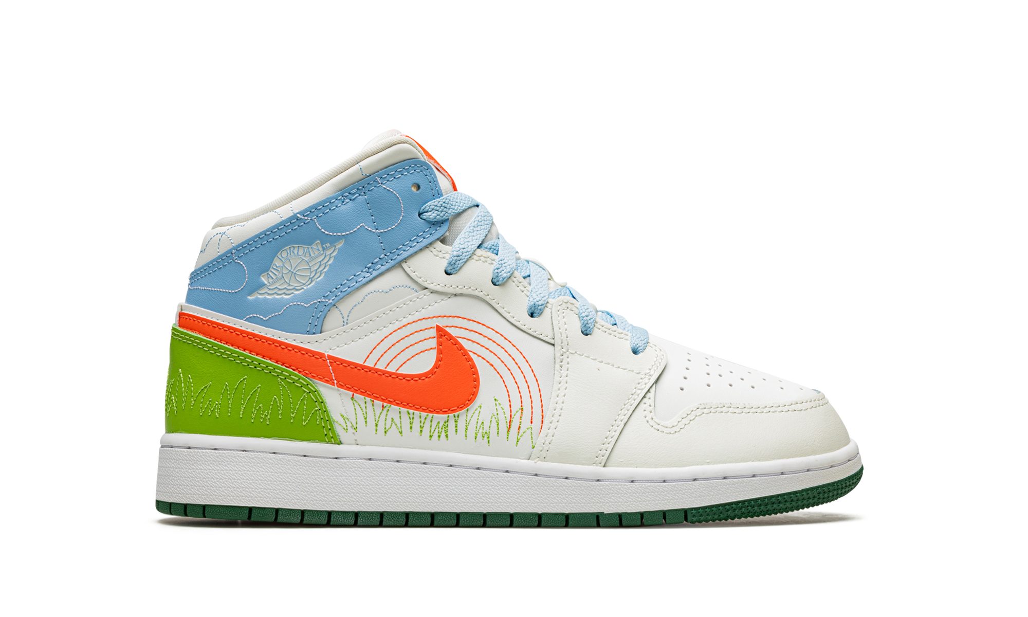 Air Jordan 1 MID SE GS "Stitch" DX2462 100